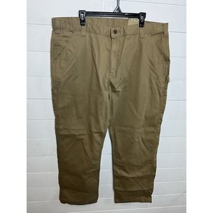 NWT Carhartt Washed‎ Twill Dungaree Carpenter Pants Relaxed Fit Size 42x32 Tan